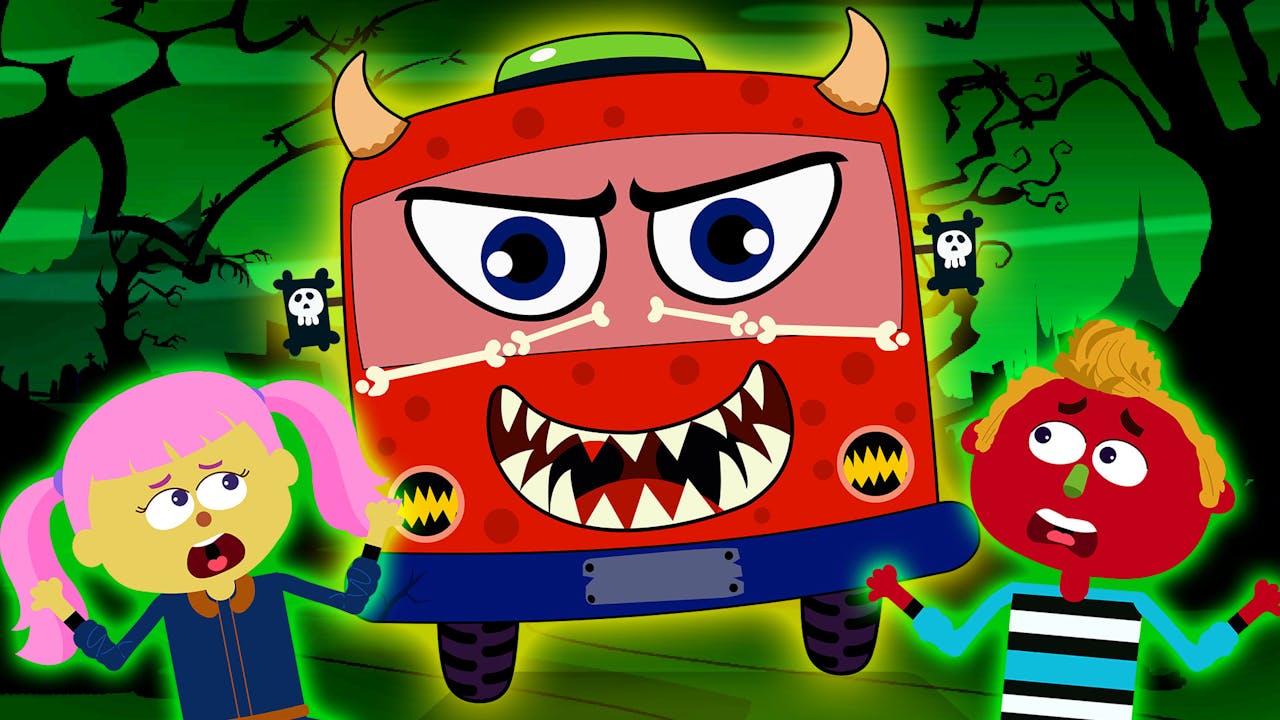 Wheels on the Bus Haunted - HooplaKidz Plus - Fun and Educational Videos