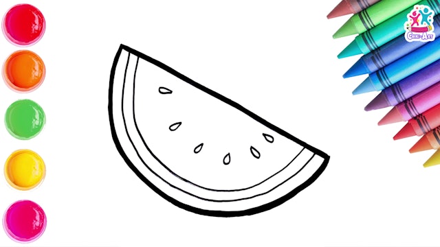 How To Draw Watermelon