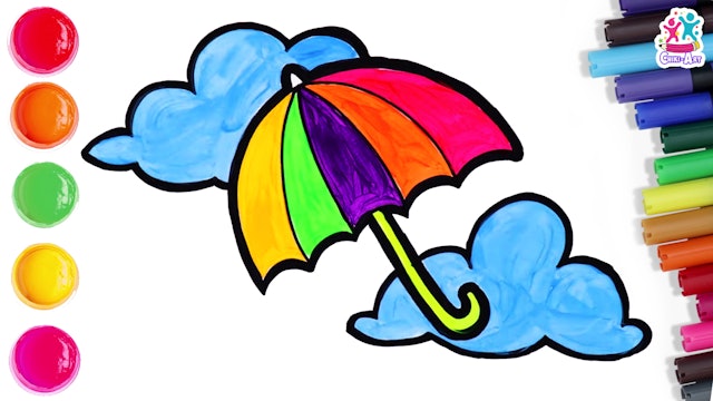 Umbrella - Coloring & Drawing