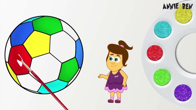 Annie And Ben - Soccer Ball Painting