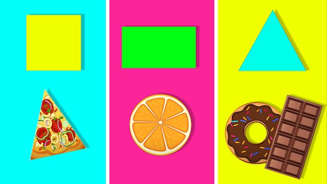 Learn Shapes With Food 