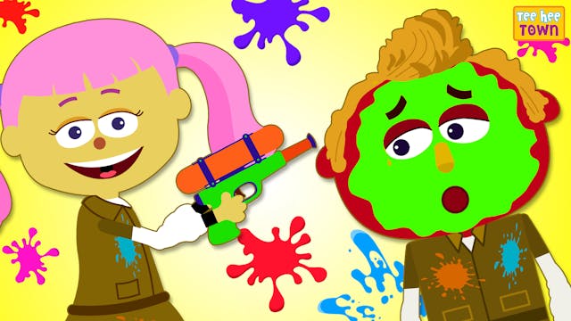 Learn Colors with Paintball Game