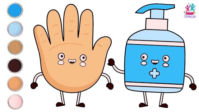 How To Draw A Hand Sanitizer