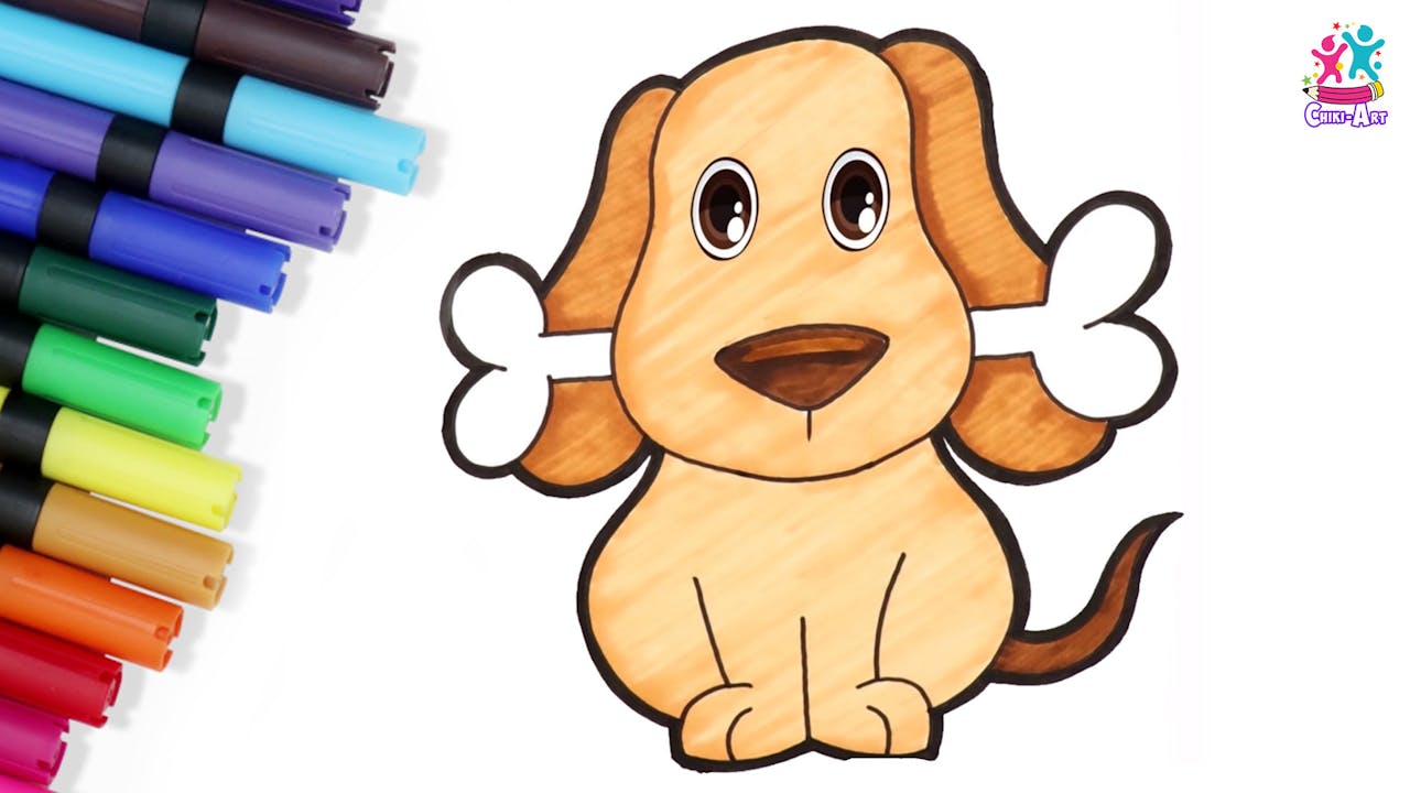 How To Draw A Dog HooplaKidz Plus Fun and Educational Videos