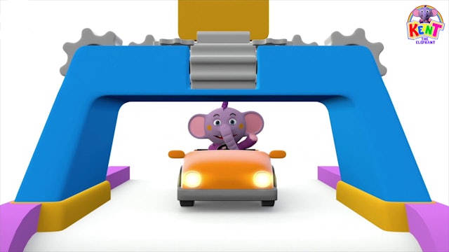 Kent the Elephant - Learn Colors With Kent Toy Car 