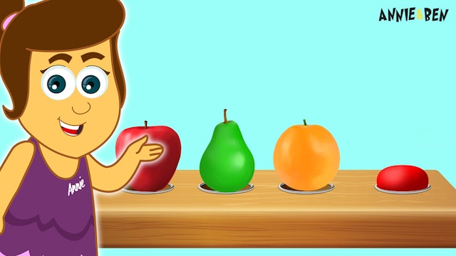 Annie And Ben - Learn Fruits With Pacman Wooden Bar