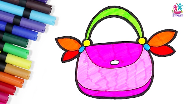 Hand Bag Coloring & Drawing
