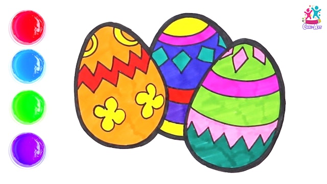 Easter Egg Coloring & Drawing