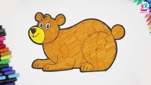 How to draw Bear