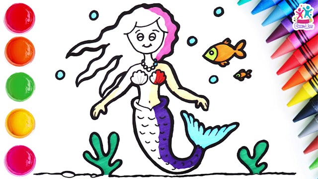How To Draw A Mermaid