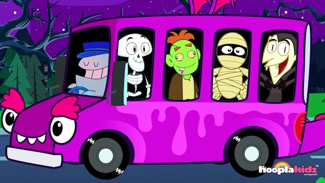 Wheels On The Bus (Spooky Version) - HooplaKidz