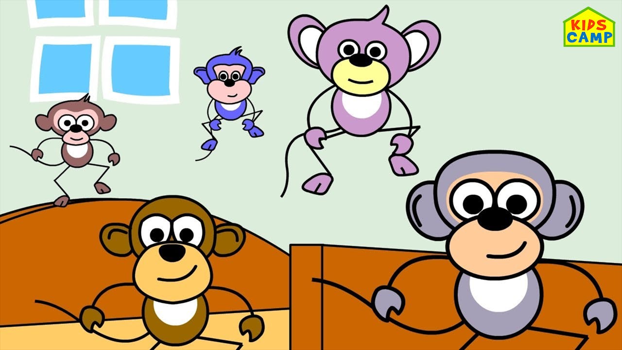 Five Little Monkeys - HooplaKidz Plus - Fun and Educational Videos