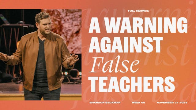 A Warning Against False Teachers