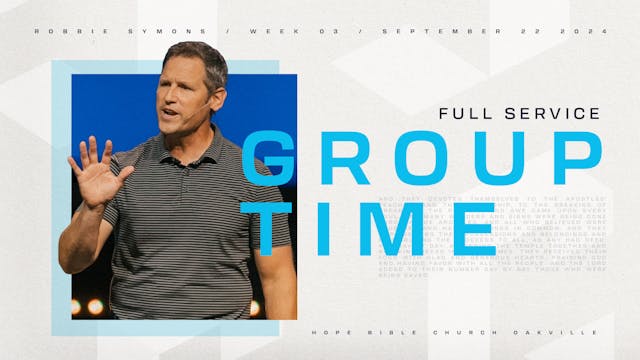 Group Time | Sundays Are Not Enough!