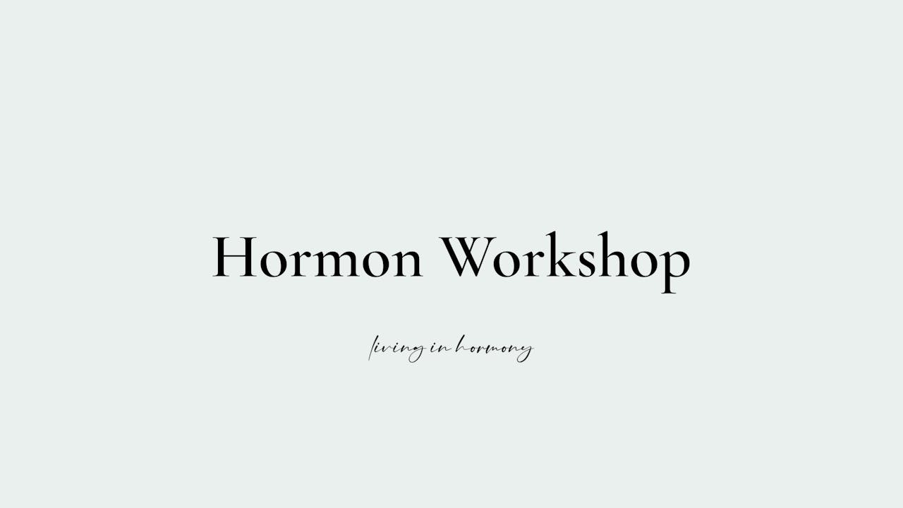 Hormon Onlineworkshop