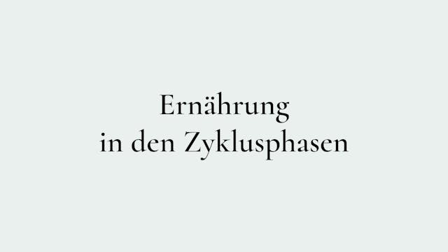 Ernährung in den Zyklusphasen