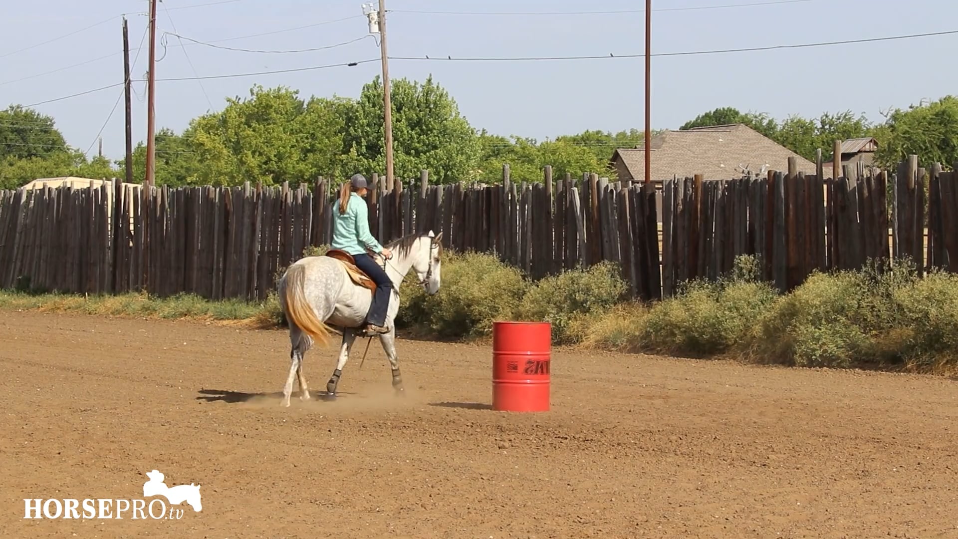 Advancing a Futurity Colt that Needs Help Reaching Around a Barrel