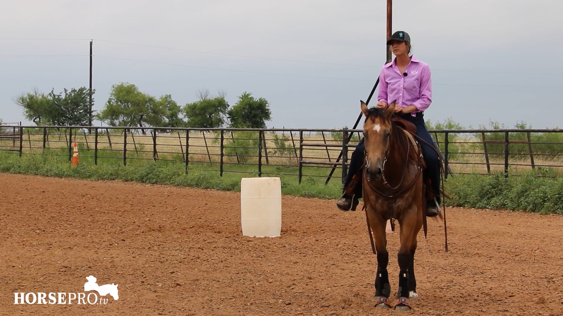 Getting a Horse to Get Around the Barrel when Rating (Sly)