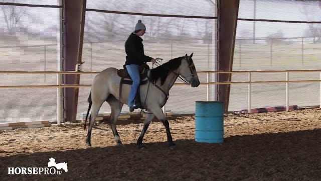 Completing a Turn on a Futurity Filly