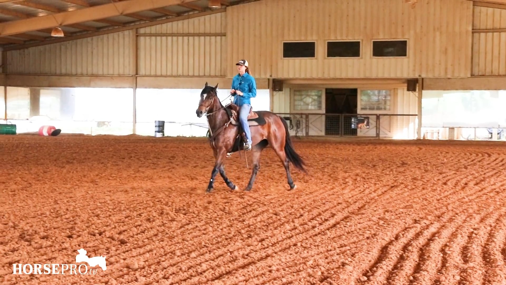 Working a Horse that is Finicky with its Head and Leans into First Barrel