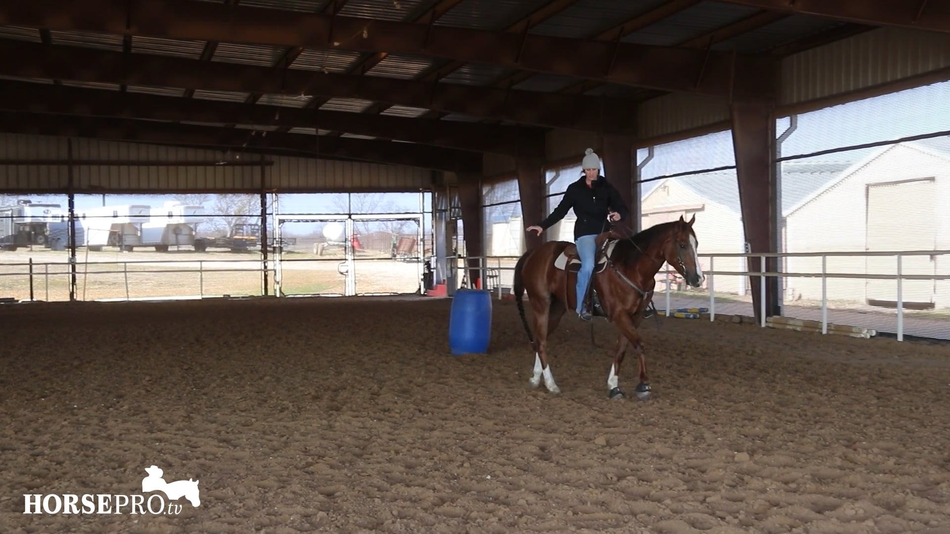 Helping a Horse that Struggles on the Backside of a Barrel