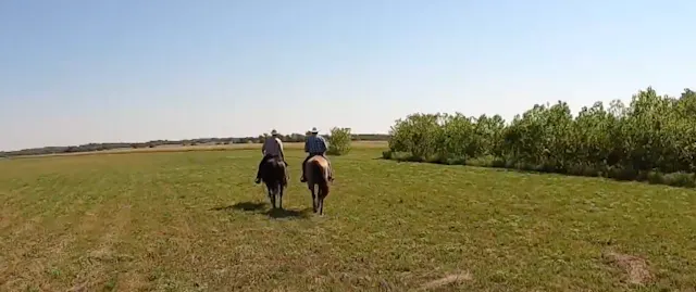 Fun In The Saddle With Del And Friend...