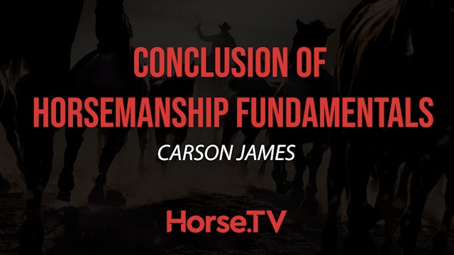 Conclusion of Horsemanship Fundamentals