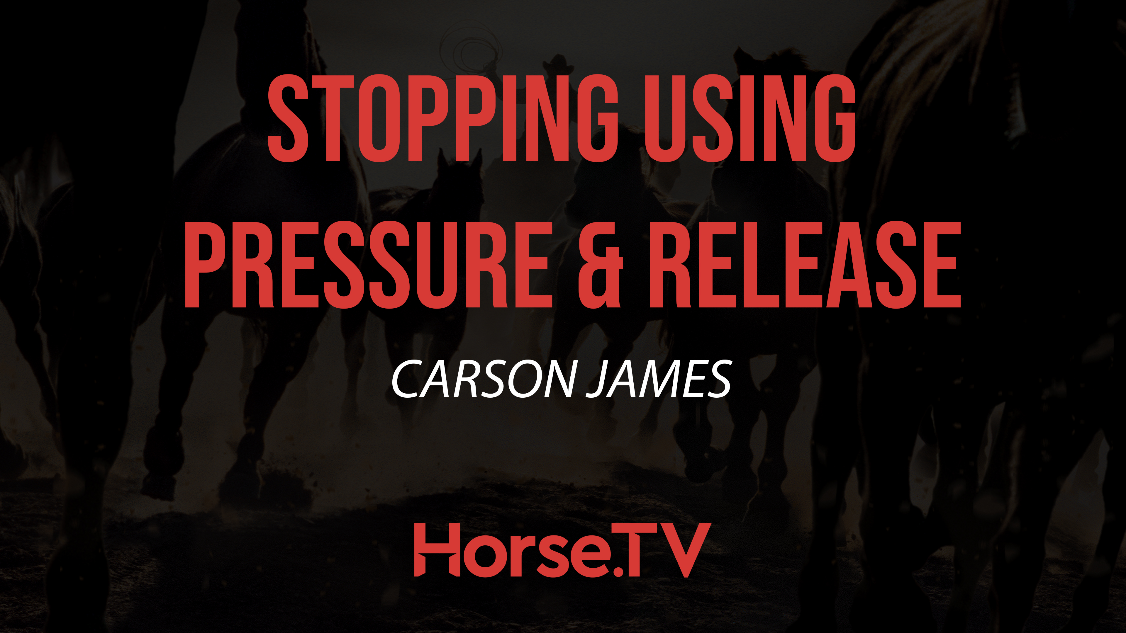 Stopping Using Pressure and Release