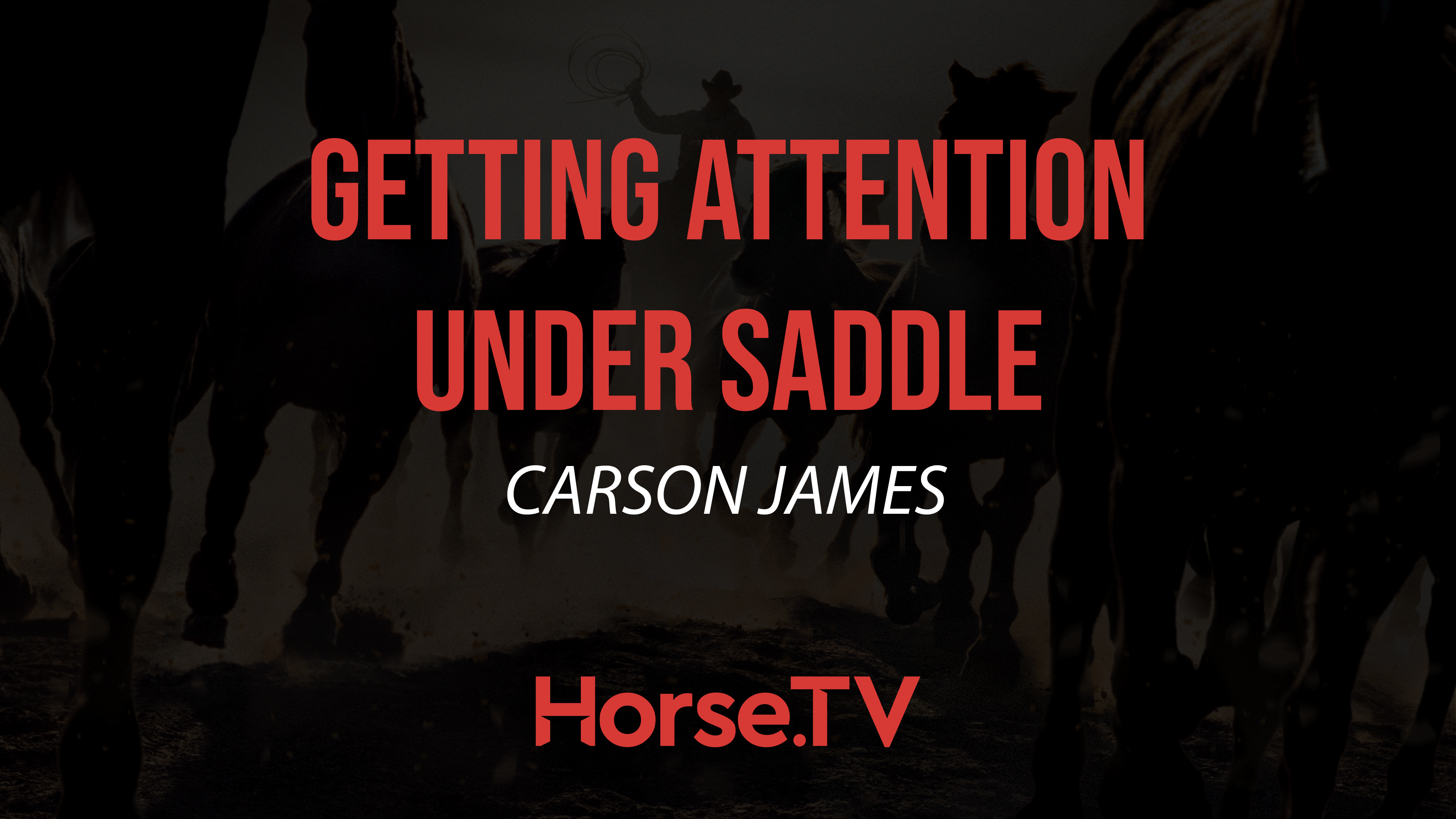 Getting Attention Under Saddle