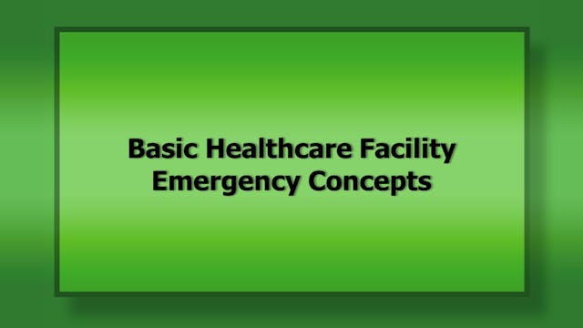 1063 Basic Healthcare Facility Emerge...