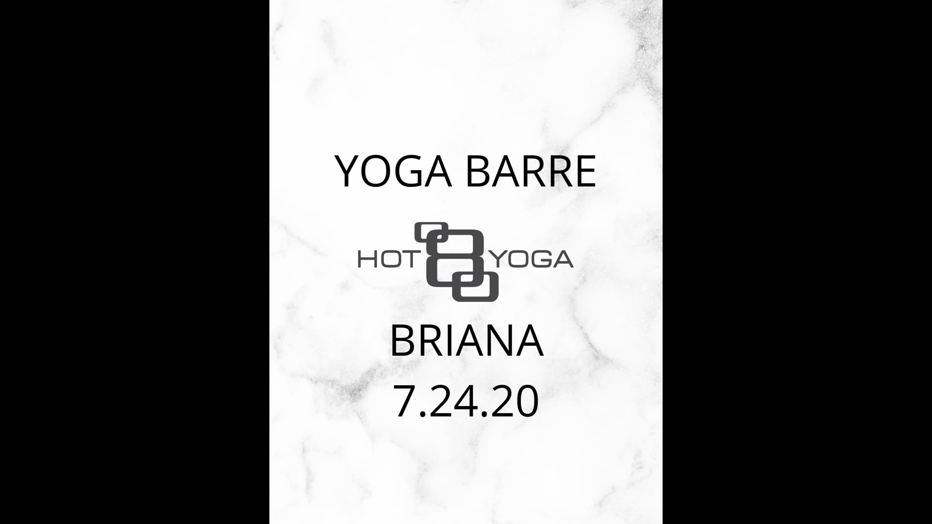 Yoga Barre with Briana D