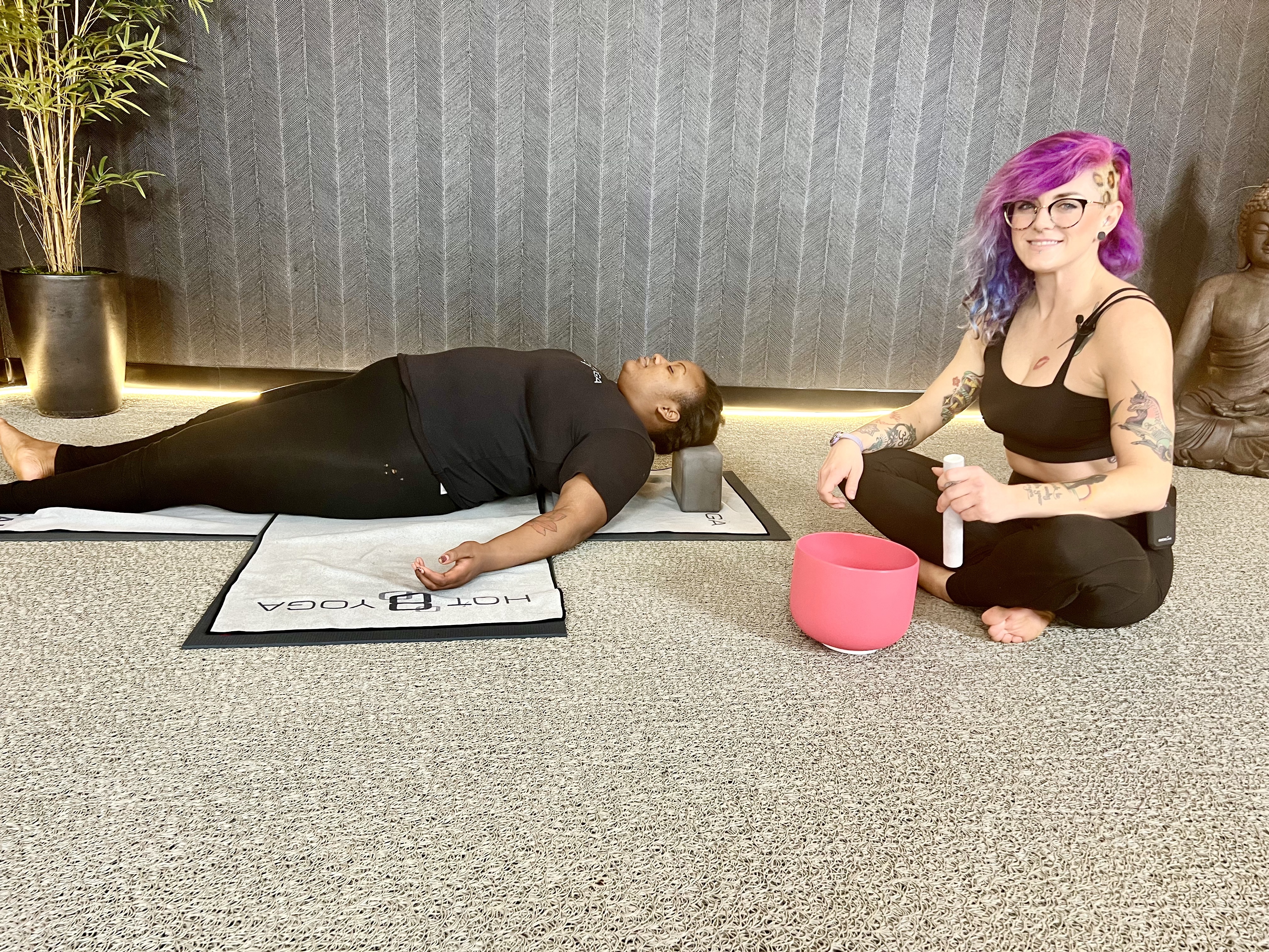 45-Min Yin & Sound Bath with Kristen B