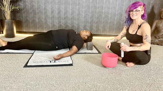 45-Min Yin & Sound Bath with Kristen B