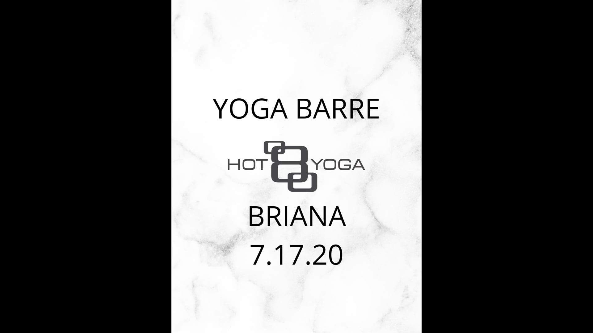 Yoga Barre with Briana D