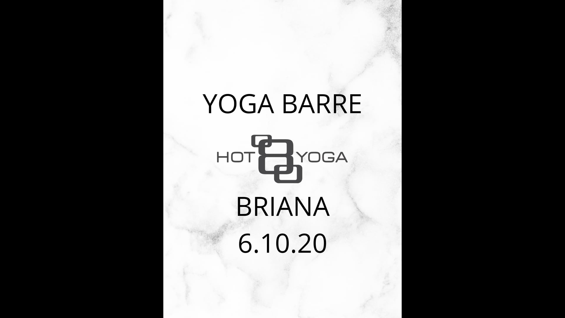 Yoga Barre with Briana D