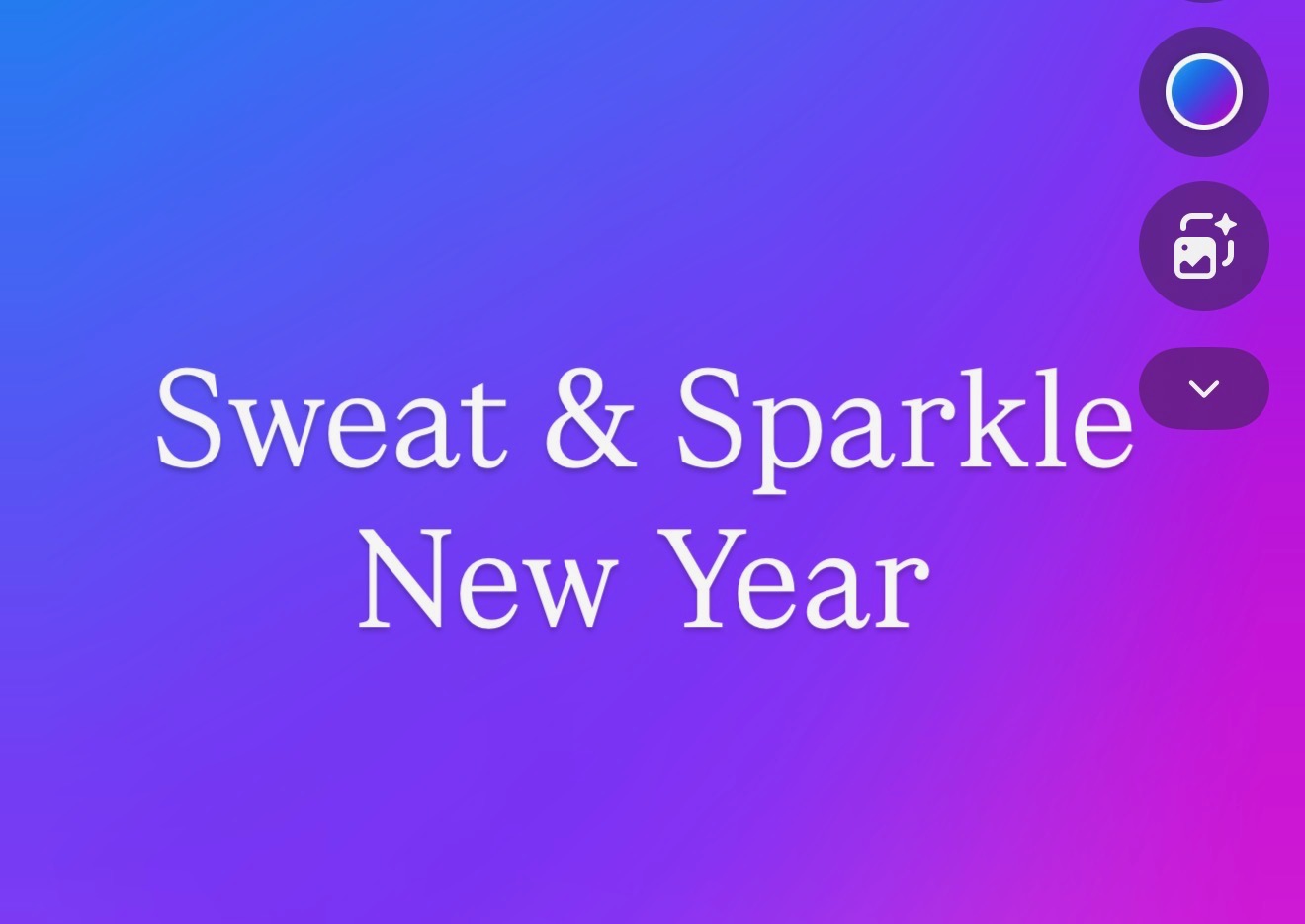 Sweat & Sparkle NEW YEAR CLASS!