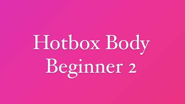 Beginner Series - Week 2