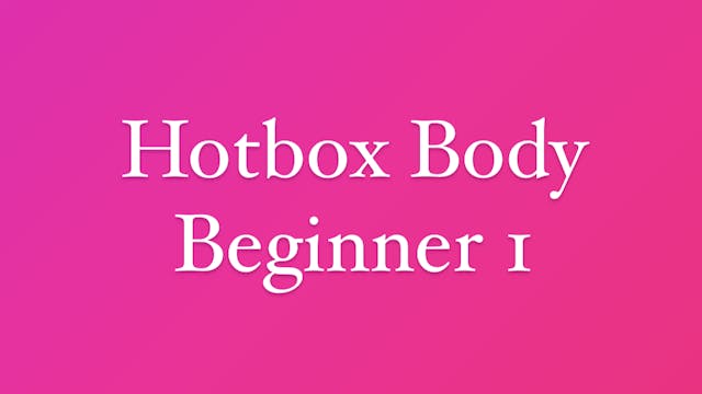 Beginner Series - Week 1
