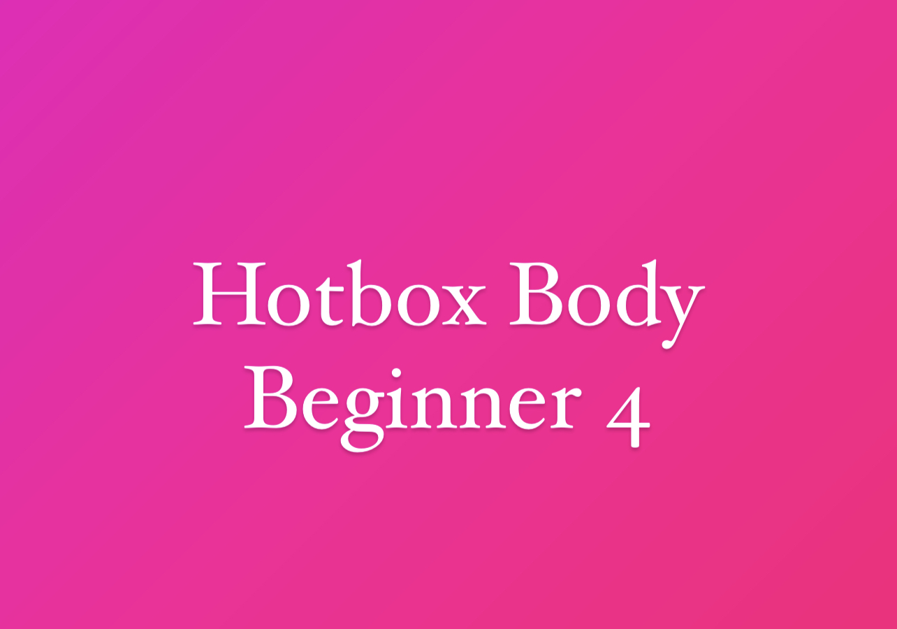 Beginner Workout - Week 4