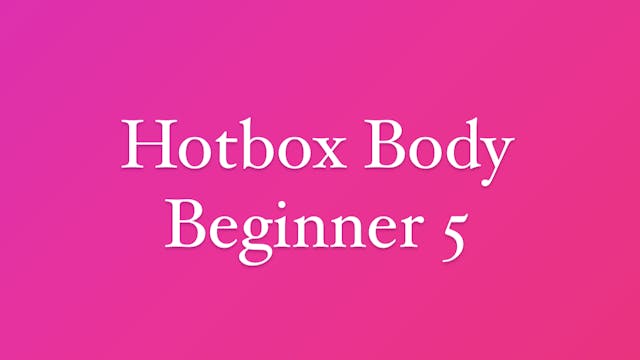 Beginner Series - Week 5