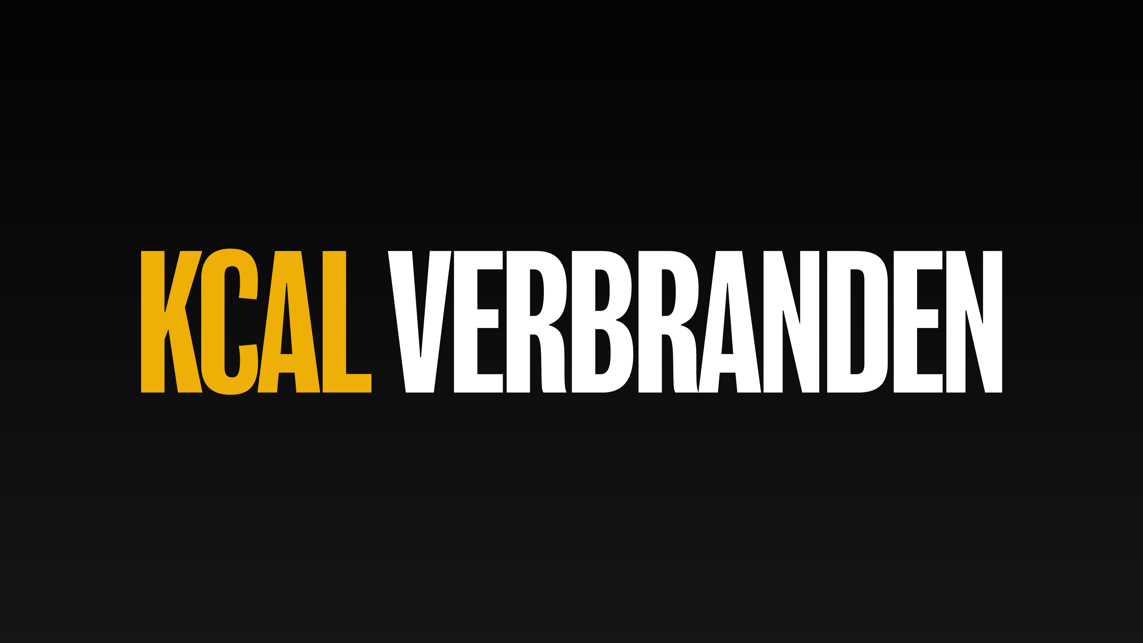 Kcal verbranden 🔥