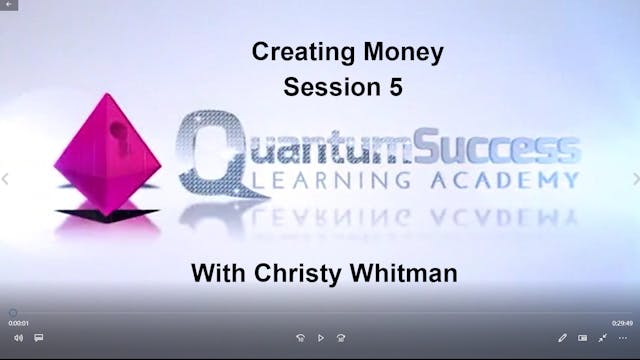 Creating Money Session 5