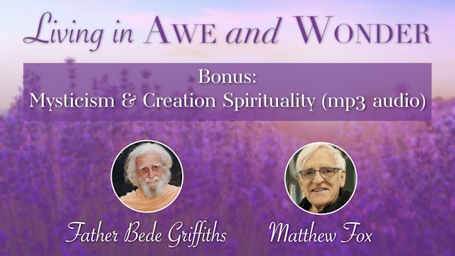 Awe & Wonder Bonus: Mysticism & Creation Spirituality Audio Dialogue (mp3)