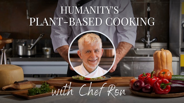 Humanity's Plant-Based Cooking with Chef Ron - Poached Pear w/ Raspberry Sabayon