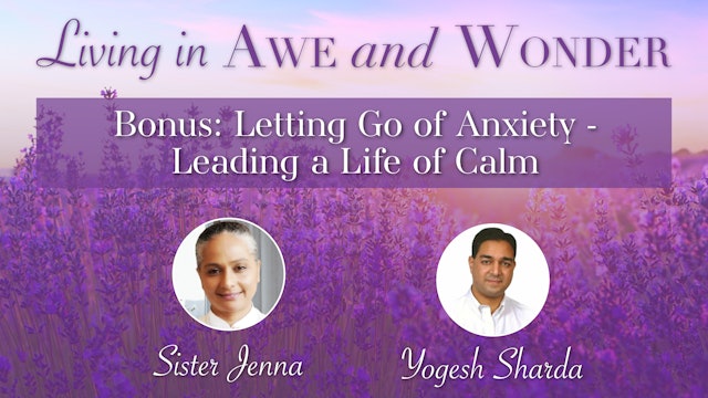 Awe & Wonder Bonus: Letting Go of Anxiety - Leading a Life of Calm
