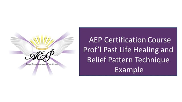 AEP 4.8 - Professional Past Life Healing and Belief Pattern Technique Example