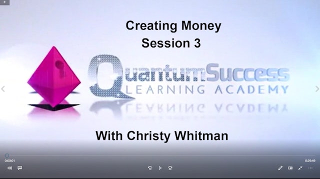 Creating Money Session 3