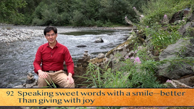 Kural 92: Offering Sweet Words with a Smile