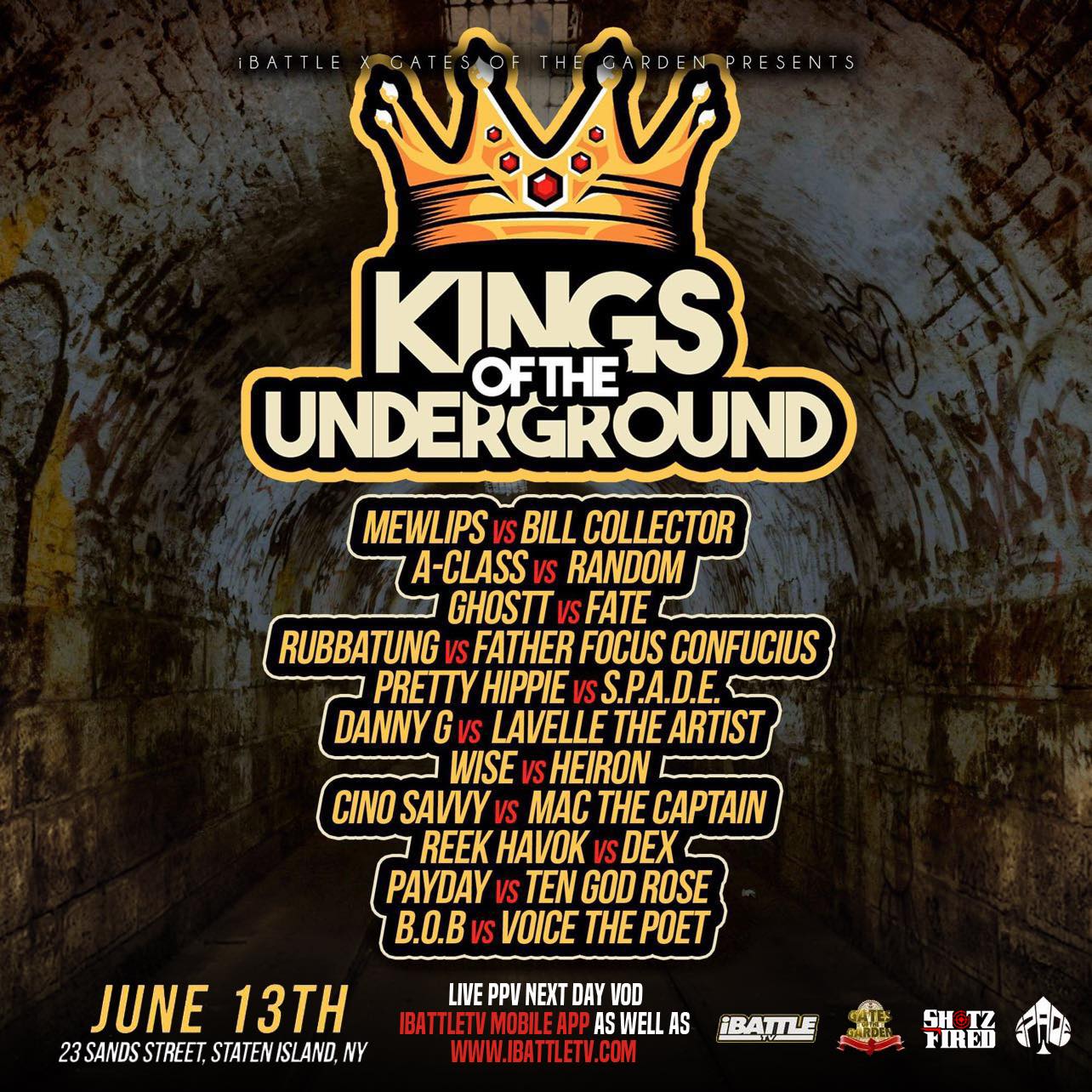 KINGS OF THE UNDERGROUND - ***LIVE PPV***