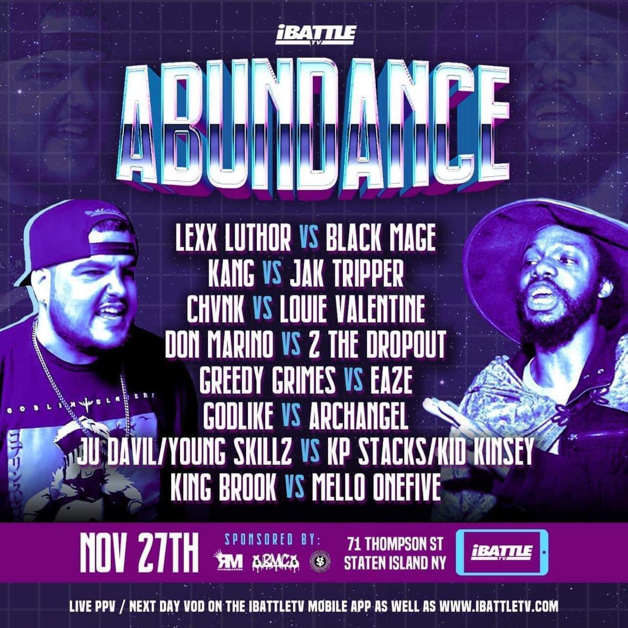 ABUNDANCE - 11/27 - LIVE